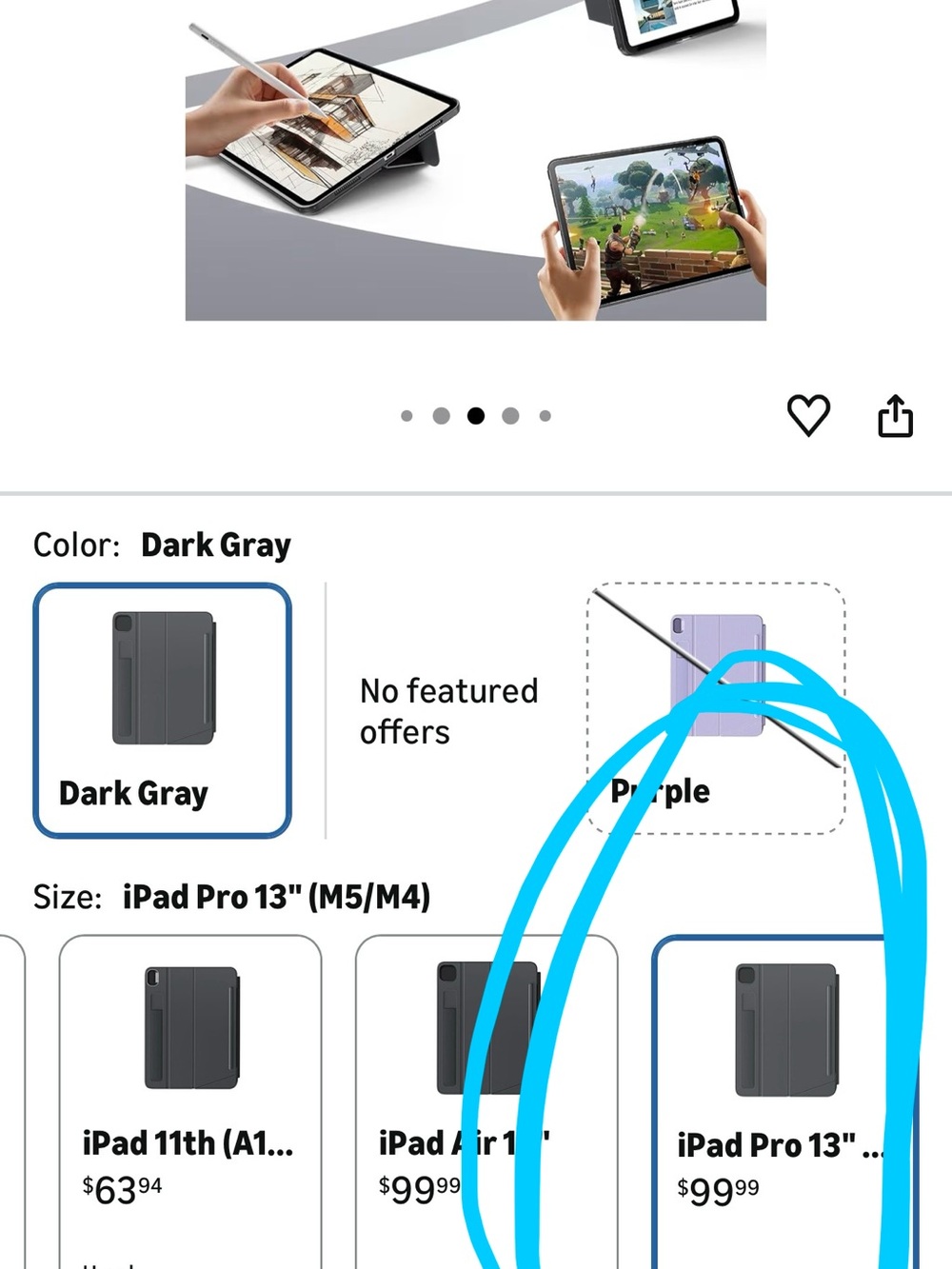 ESR for iPad Pro 13" Case with Keyboard - Picture 3 of 3